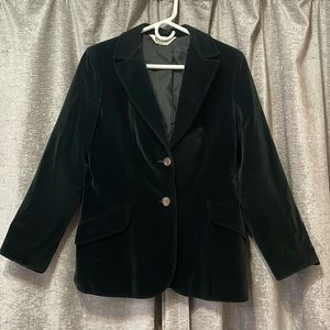Black velvet blazer vintage